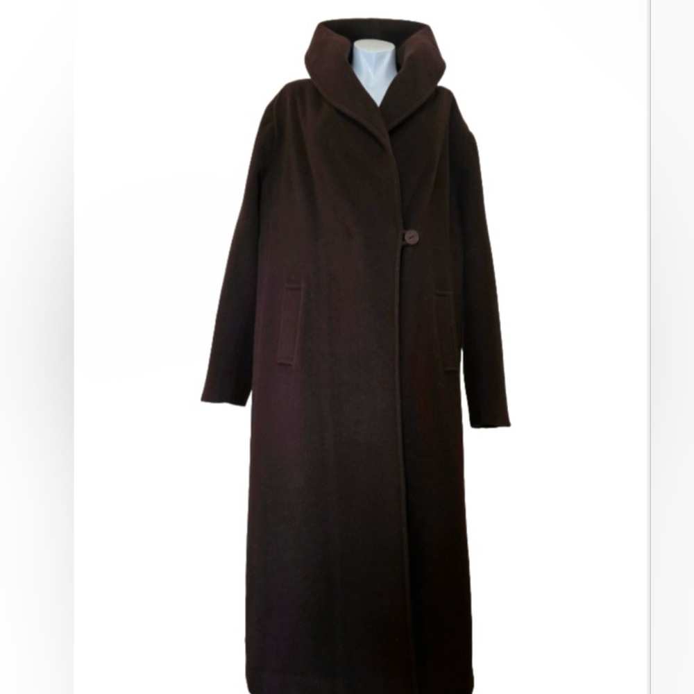 Centigrade Brown Coat XL with huge wrapped around collar